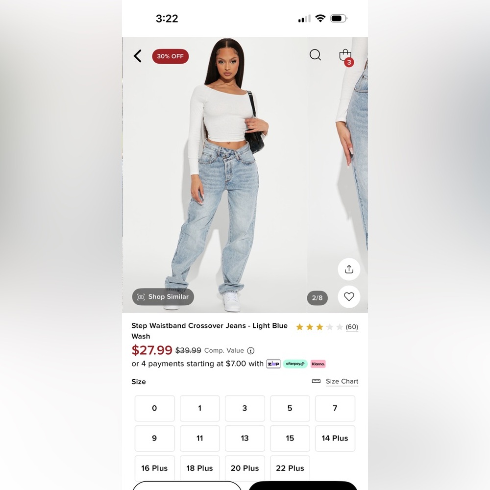 Crossover jeans
